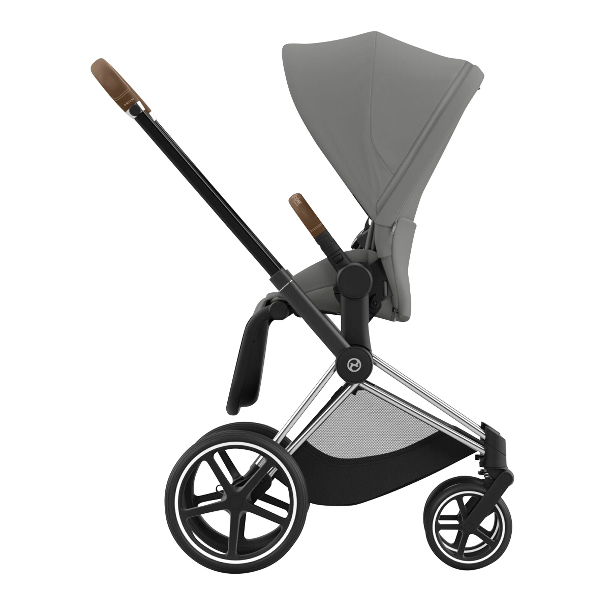 Cybex - PLATINUM Kombikinderwagen PRIAM Comfort Bundle chrome brown / mirage grey