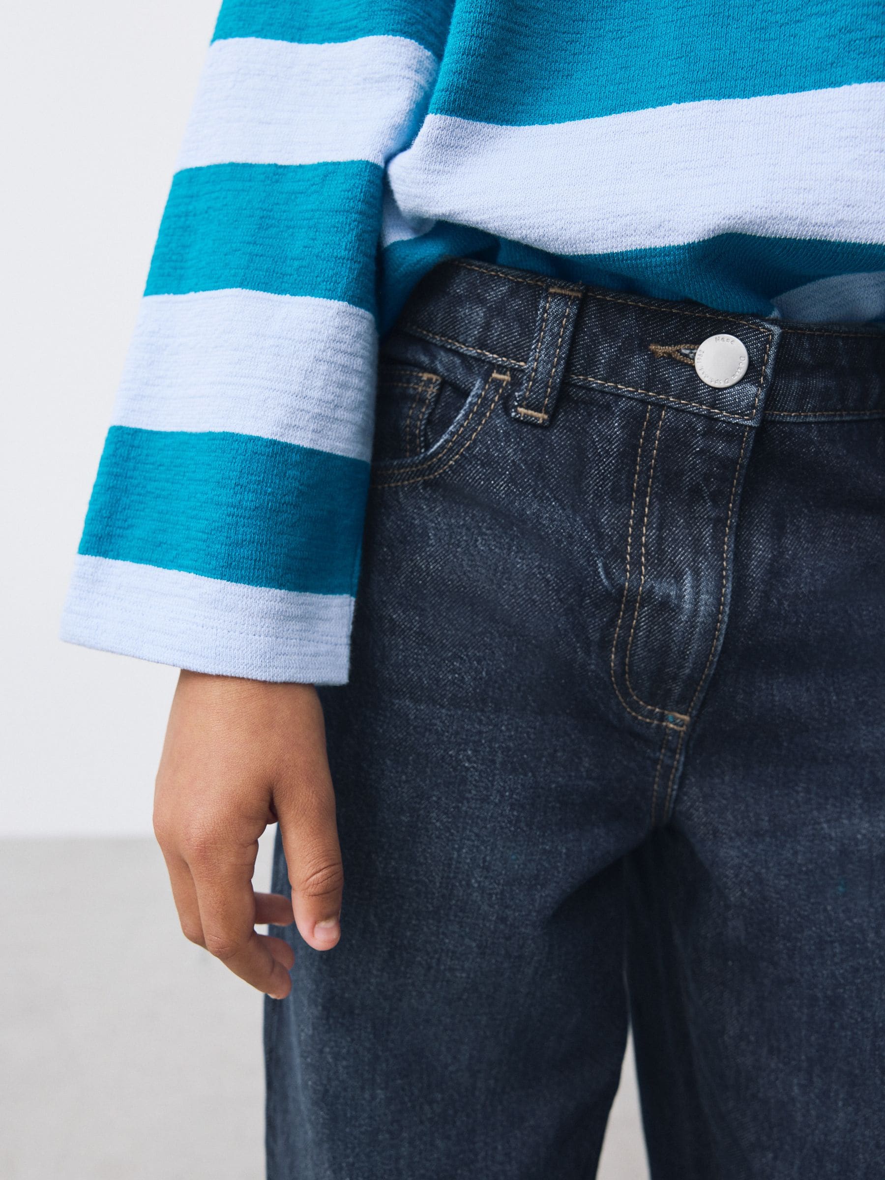 Donkere wassing - Barrel jeans (3-16jaar)