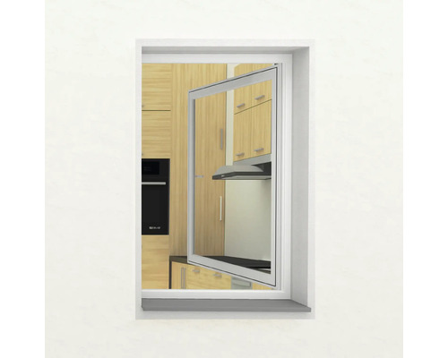 Insectenhor voor kozijnen, aluminium, zonder boren, antraciet, 130x150 cm