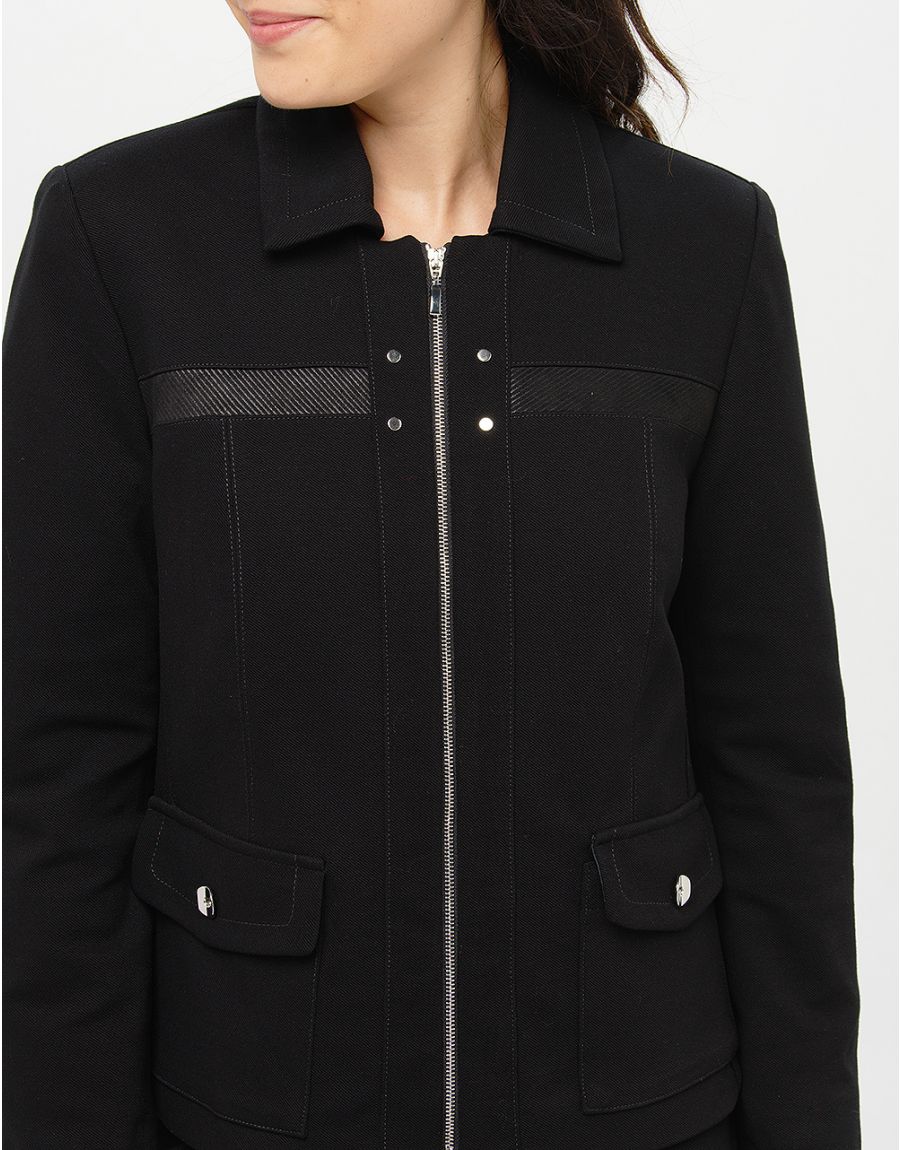 Veste tailleur noire chic