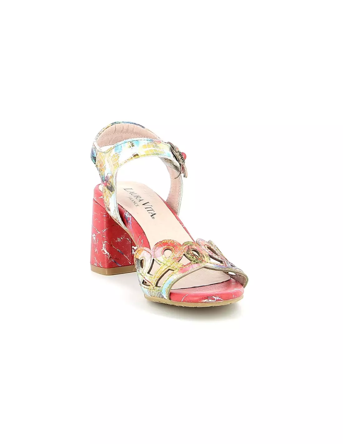 LAURA VITA HECO - Sandales & nu-pieds Rouge