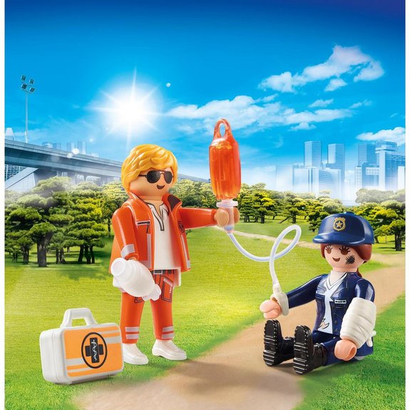Duo Secouriste et Policière Playmobil 70823