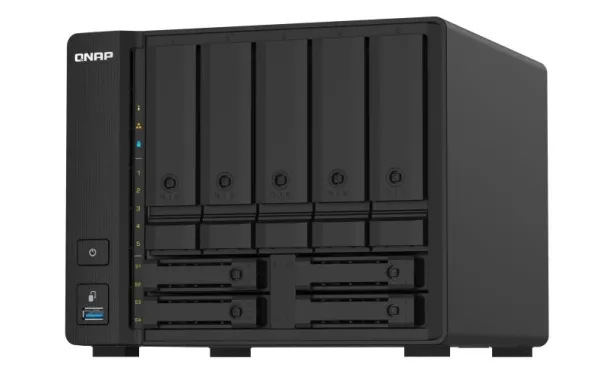QNAP TS-932PX - NAS-server - 9 fag - SATA 6Gb/s - RAID 0, 1, 5, 6, 10, 50, JBOD, 5 hot reserve, 6 hot reserve, 60, 50 hot reserve, 10 hot reserve, 1 hot reserve, 60 hot reserve - RAM 4 GB - Gigabit Ethernet / 2,5 Gigabit Ethernet / 10 Gigabit Etherne