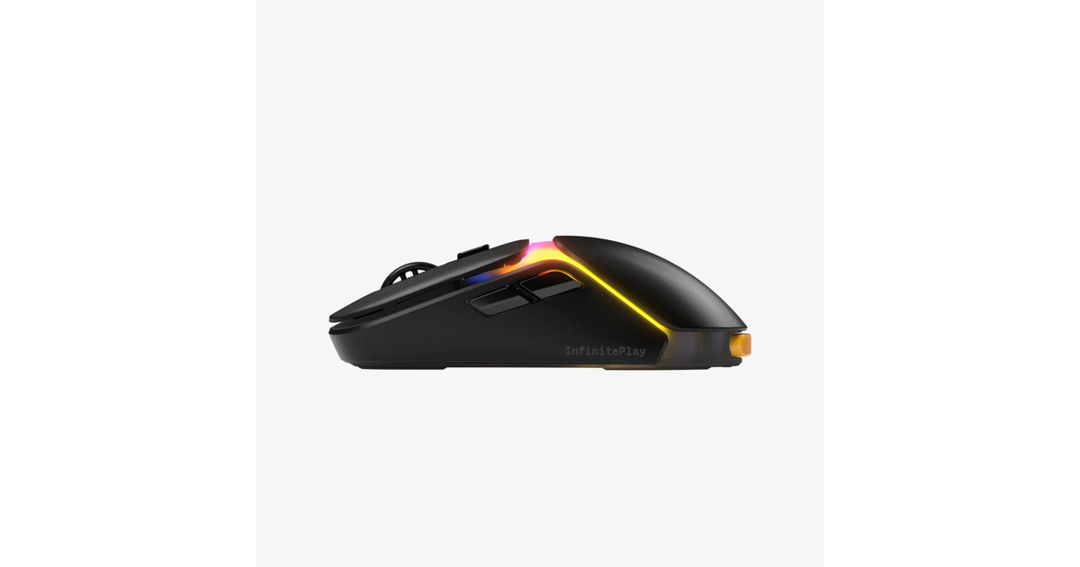 GloriousModel O 3 Wireless gaming muis  (Zwart (mat), Tot 30.000 dpi, RGB, USB / 2.4 GHz / Bluetooth)