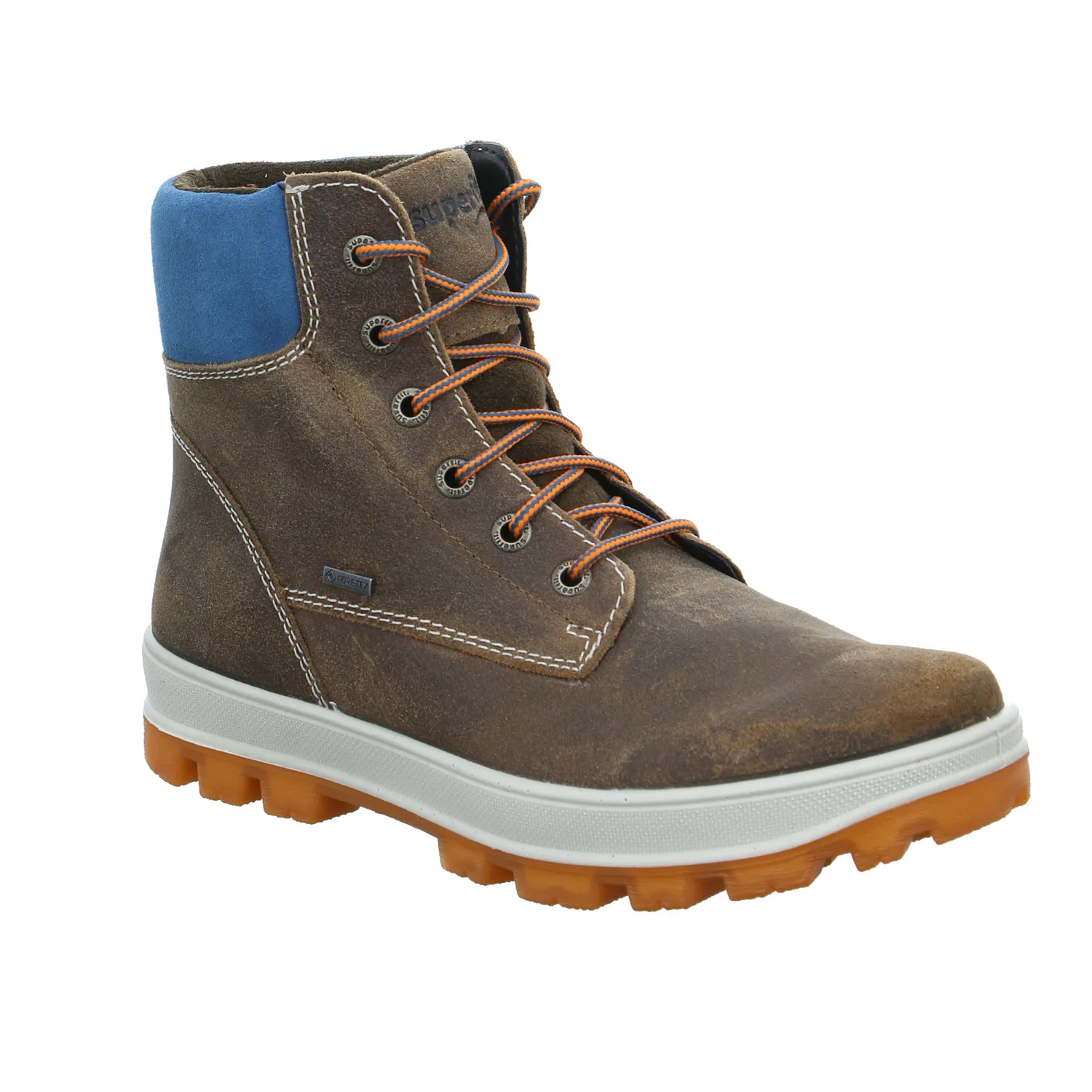SUPERFIT Jungen-Winter-Bottine Braun Textil  Winter-Boot