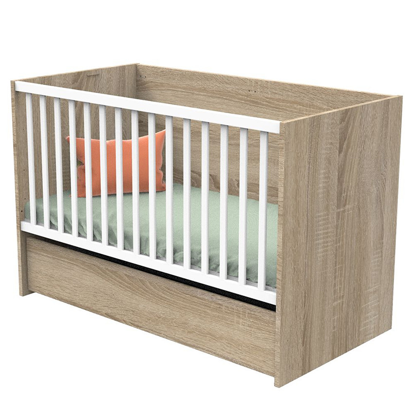 Lit Nova 60 x 120 cm - Blanc Lin
