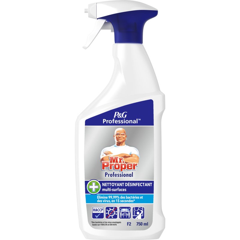 Nettoyant désinfectant multi-surfaces Mr Propre Professional - Spray 750 ml