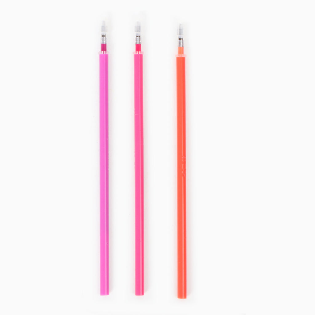 Conjunto 3 Recargas Canetas de Apagar - Orange, Pink And Lilac