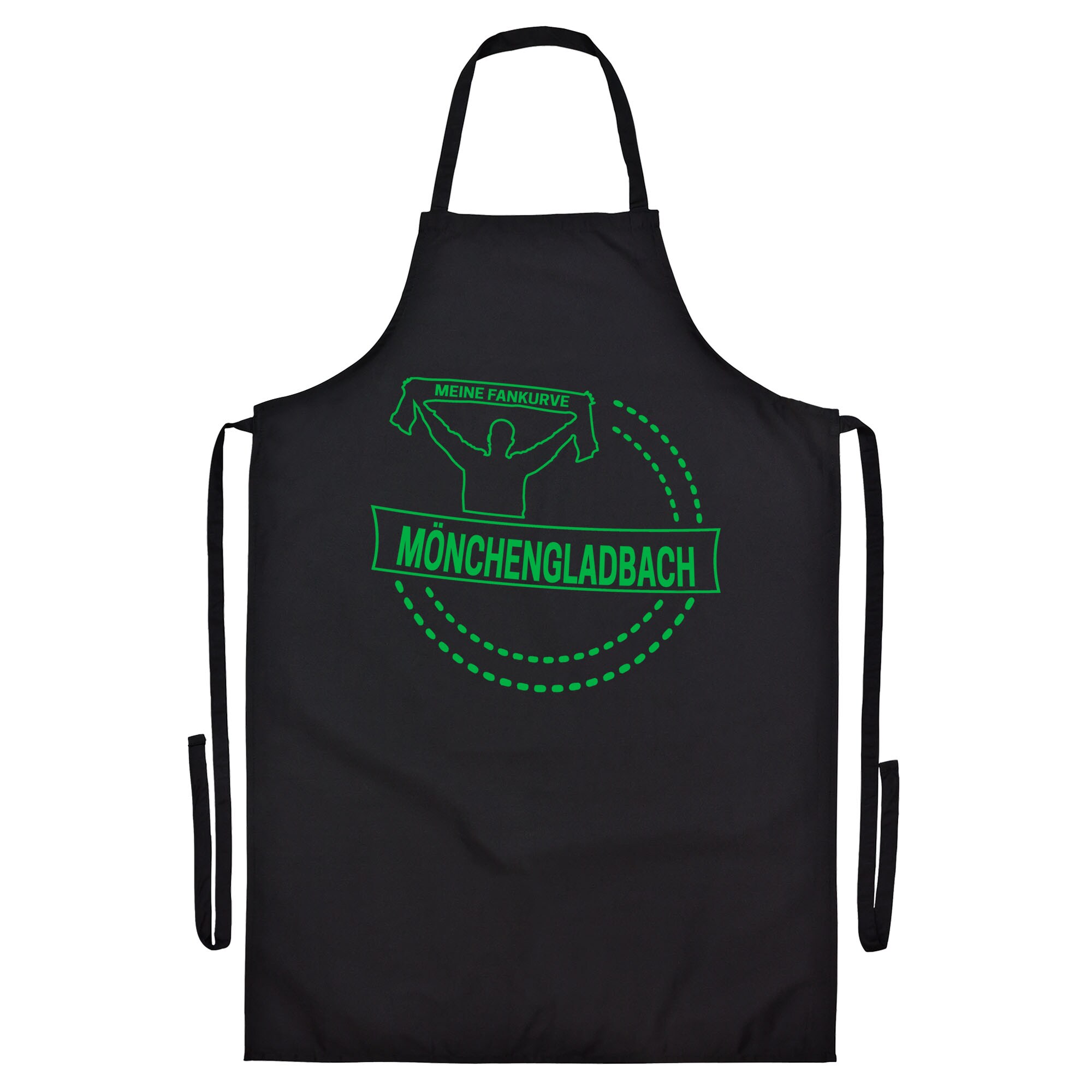 multifanshop® Grillschürze - Mönchengladbach - Meine Fankurve - Druck grün