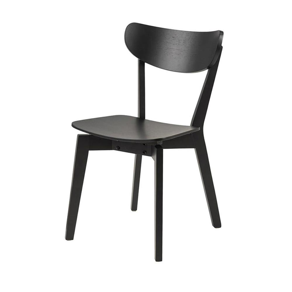 Houten eetkamerstoel Jade Zwart