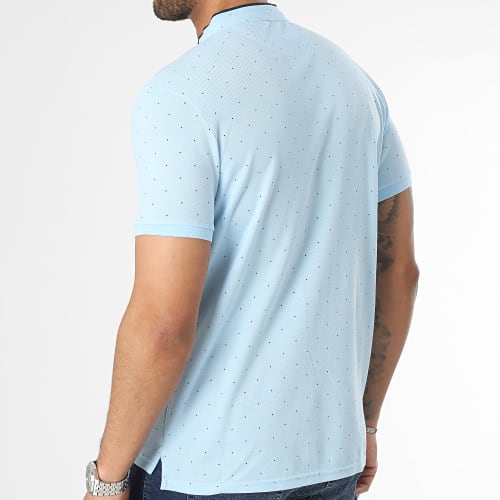 Polo Manches Courtes Bleu Clair