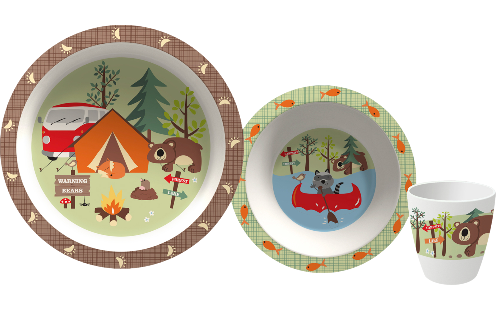 Gimex Kindergeschirr Adventure 3 teilig