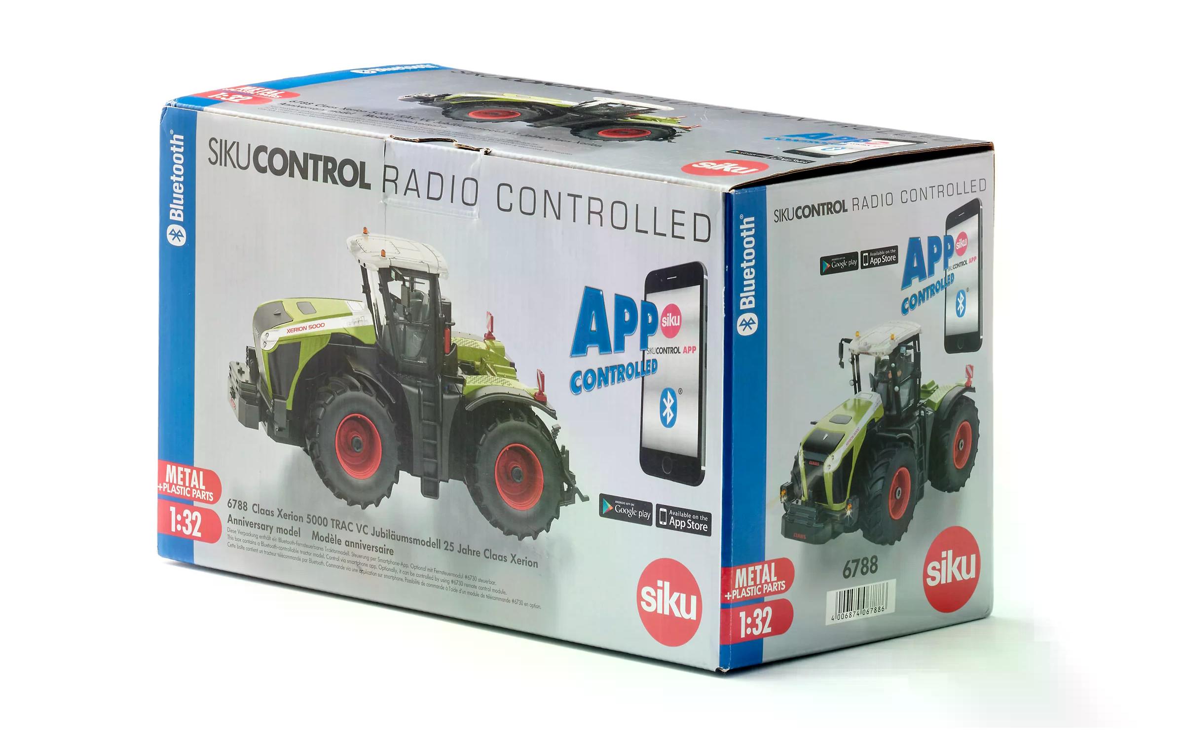 Traktor Claas Xerion 5000 TRAC VC, App RTR, 1:32<br>Jubiläumsmodell, Siku Control Traktor mit Bluetooth Smartphone App Steuerung