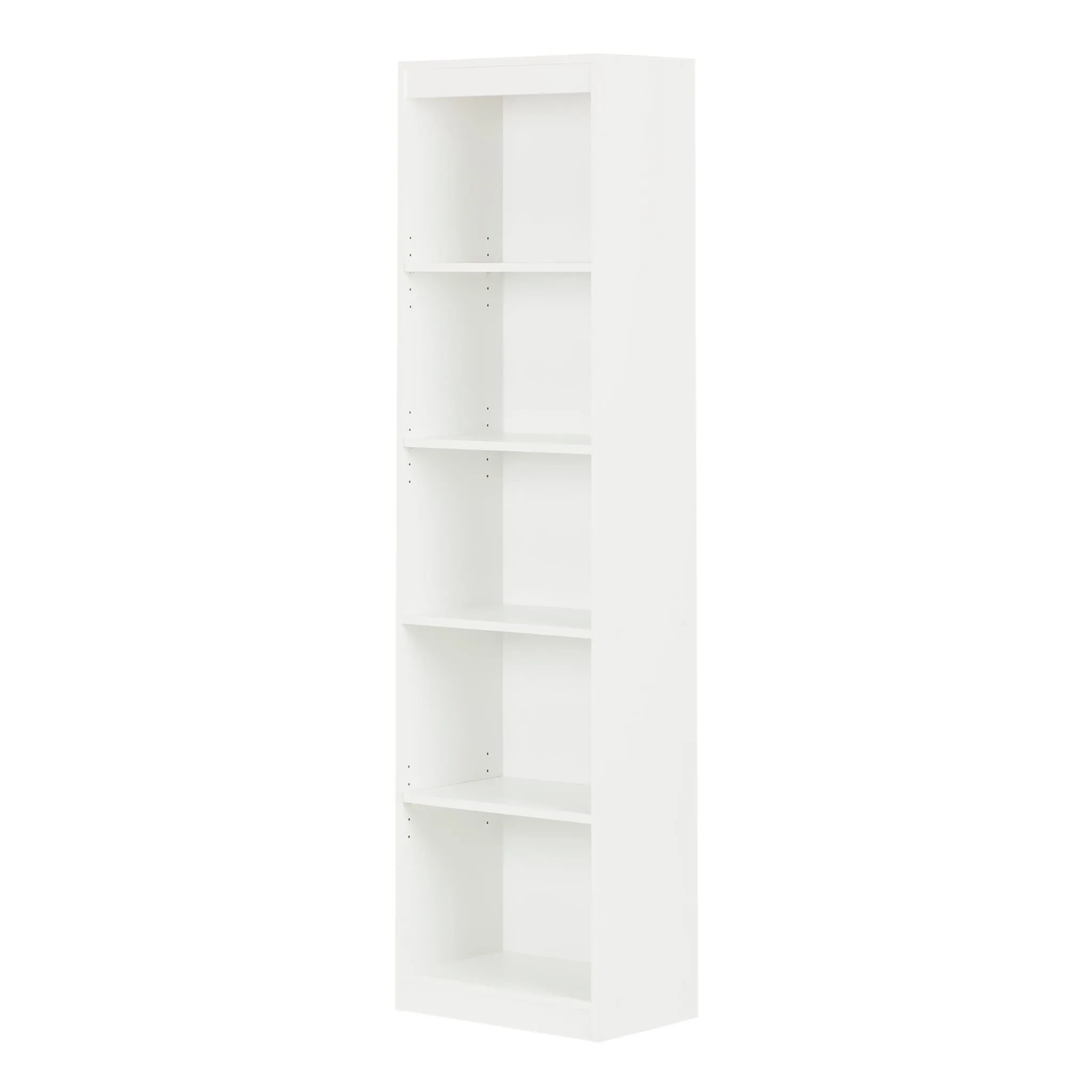 South Shore Bibliothèque étroite 5 Tablettes - Axess Blanc Solide