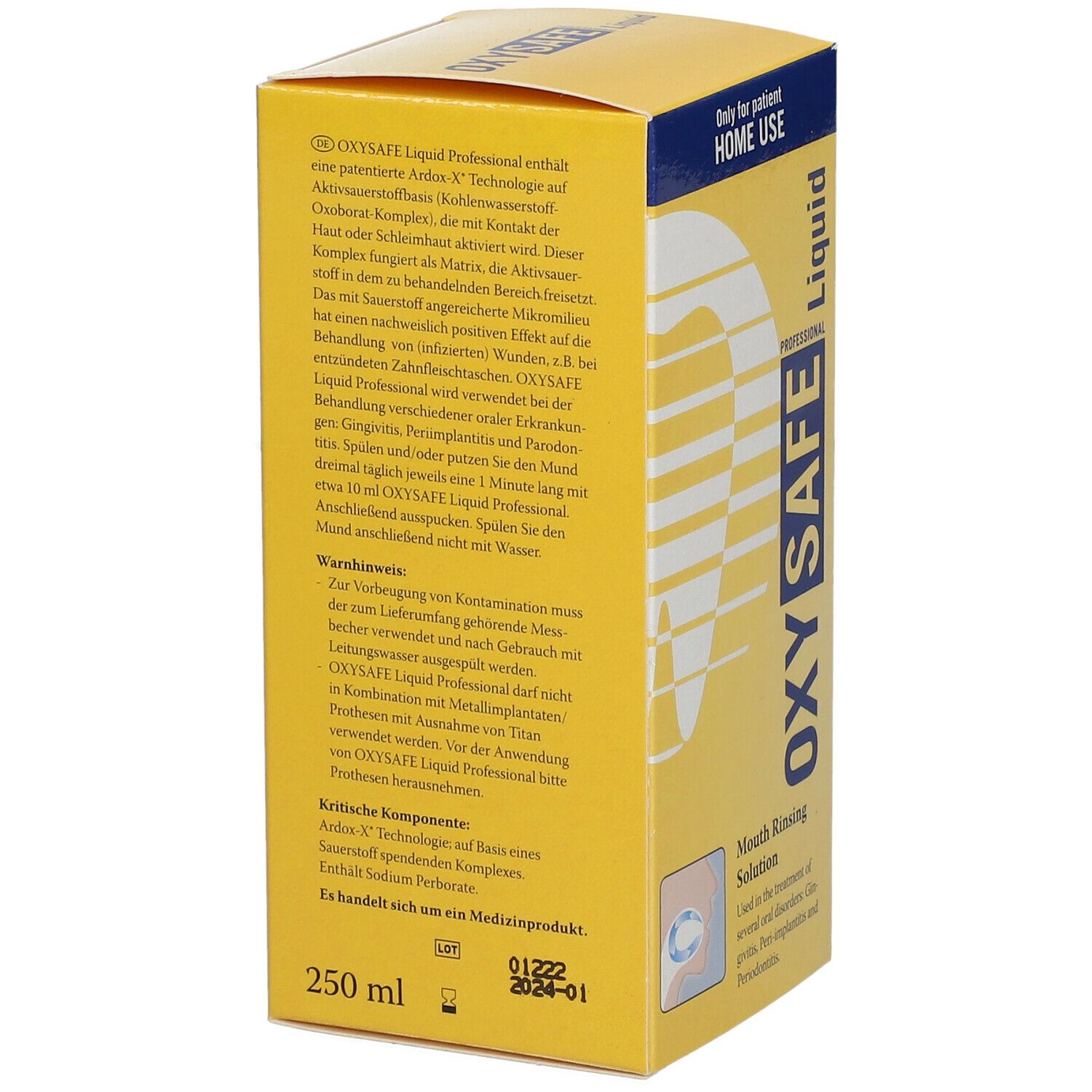 Oxysafe Liquid professionelle Mundspülung