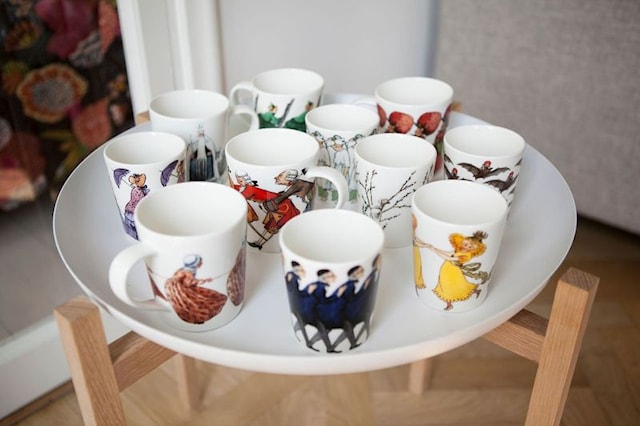 Kopp med hank Fru Ringblomst Elsa Beskow 40 cl Design House Stockholm