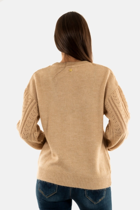 Gilets cardigans lola espeleta gi602w24 417 tapioca