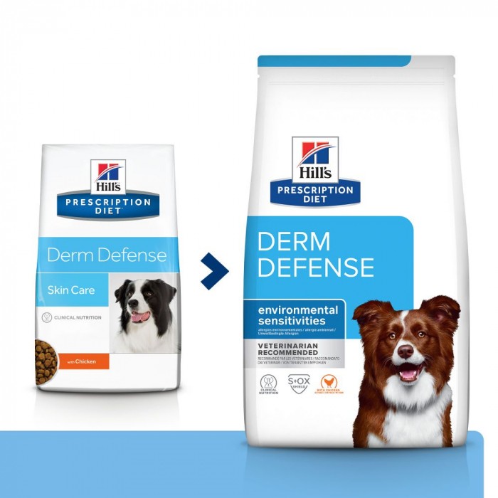 HILL'S Prescription Diet Derm Defense au Poulet - Croquettes pour chien