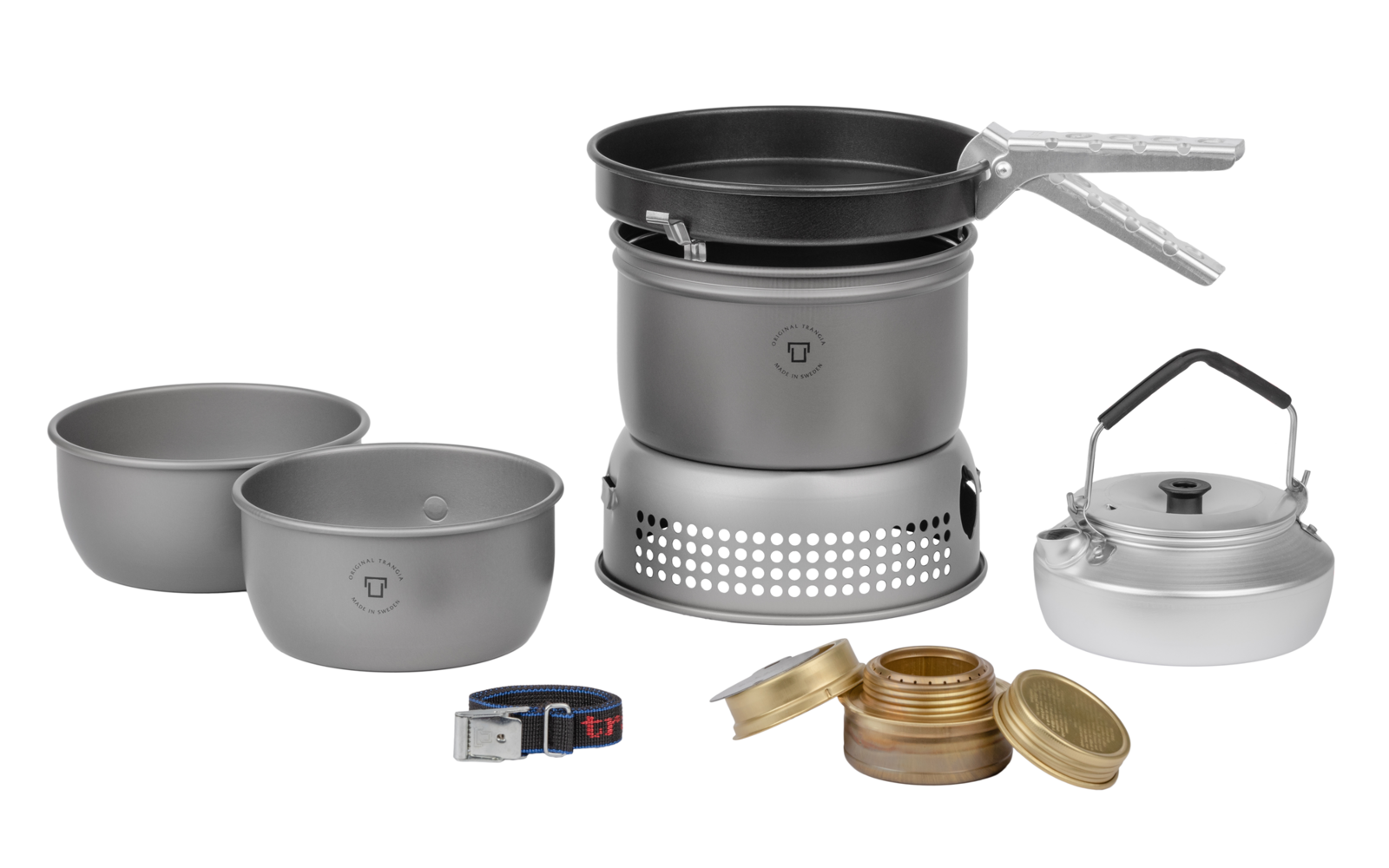 Trangia Trangiakök 27-2 HA Campingkochset 4- teilig mit Spiritusbrenner Set 1