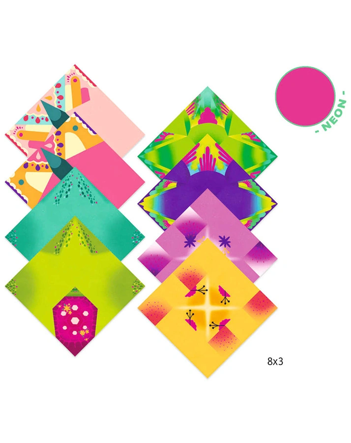 Origami-Bastelset TROPICS in bunt