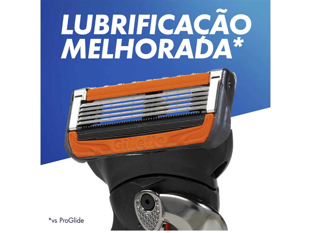 MÁQUINA DE BARBEAR COM 4 RECARGAS DE LÂMINAS PROGLIDE GILLETTE