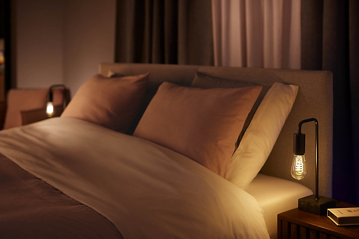 Ampoule LED connectée Philips Hue oblong IP20 E27 550lm 7W blanc