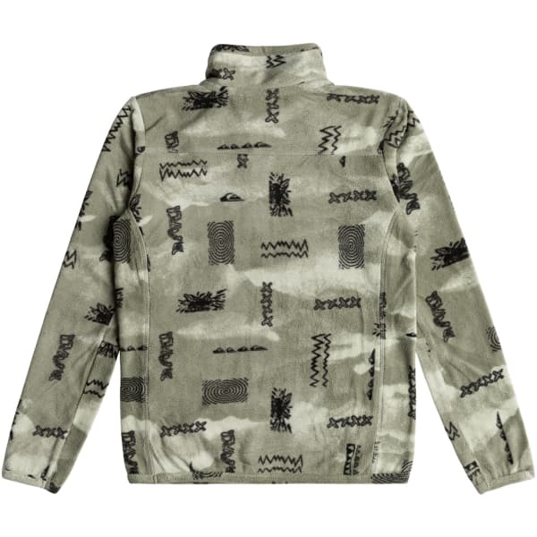 Sweat polaire QUIKSILVER AKER HZ YTH SHADOW CHECKS DESERT SAGE