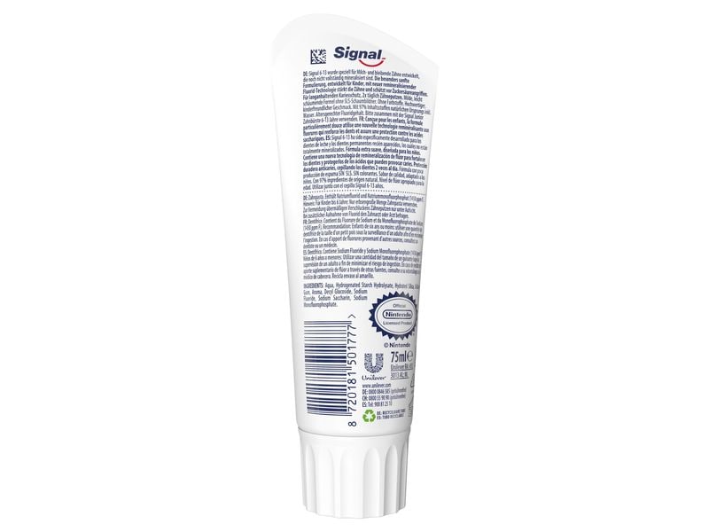 Signal Zahnpasta Junior Red Fruits 75 ml Zahncreme mit fruchtigem Geschmack
