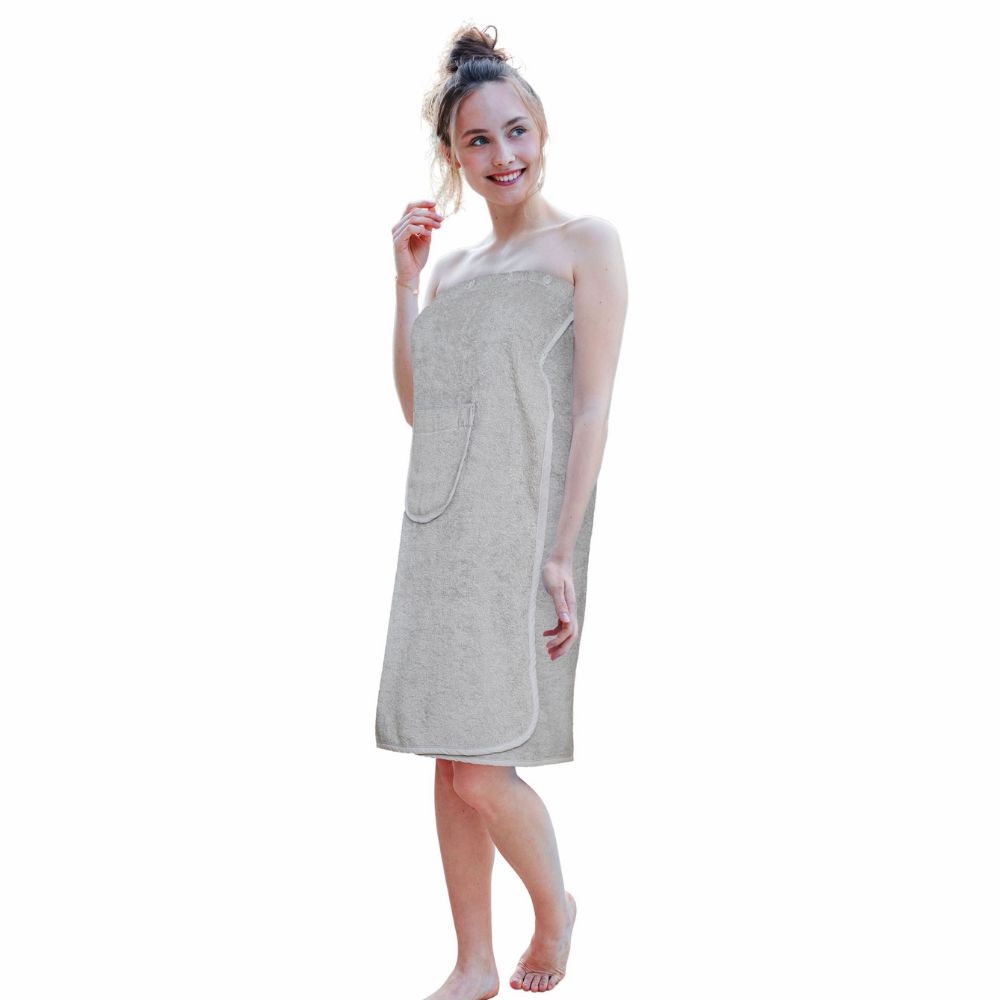 Carenesse Sauna-Kilt Damen 80x140 cm  grau