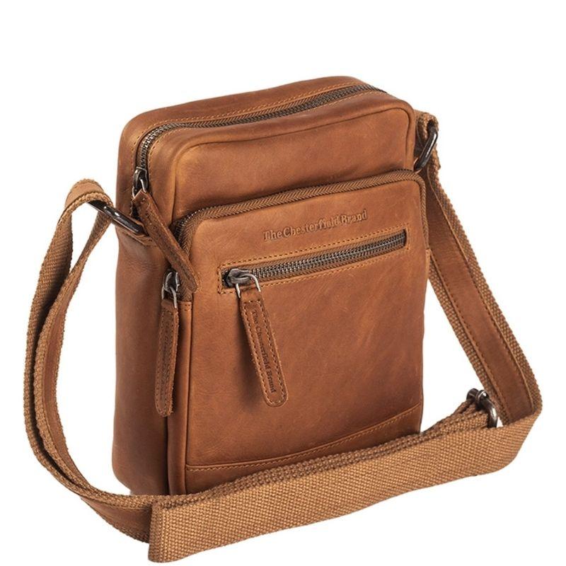 Chesterfield Brand Birmingham Schoudertas Cognac