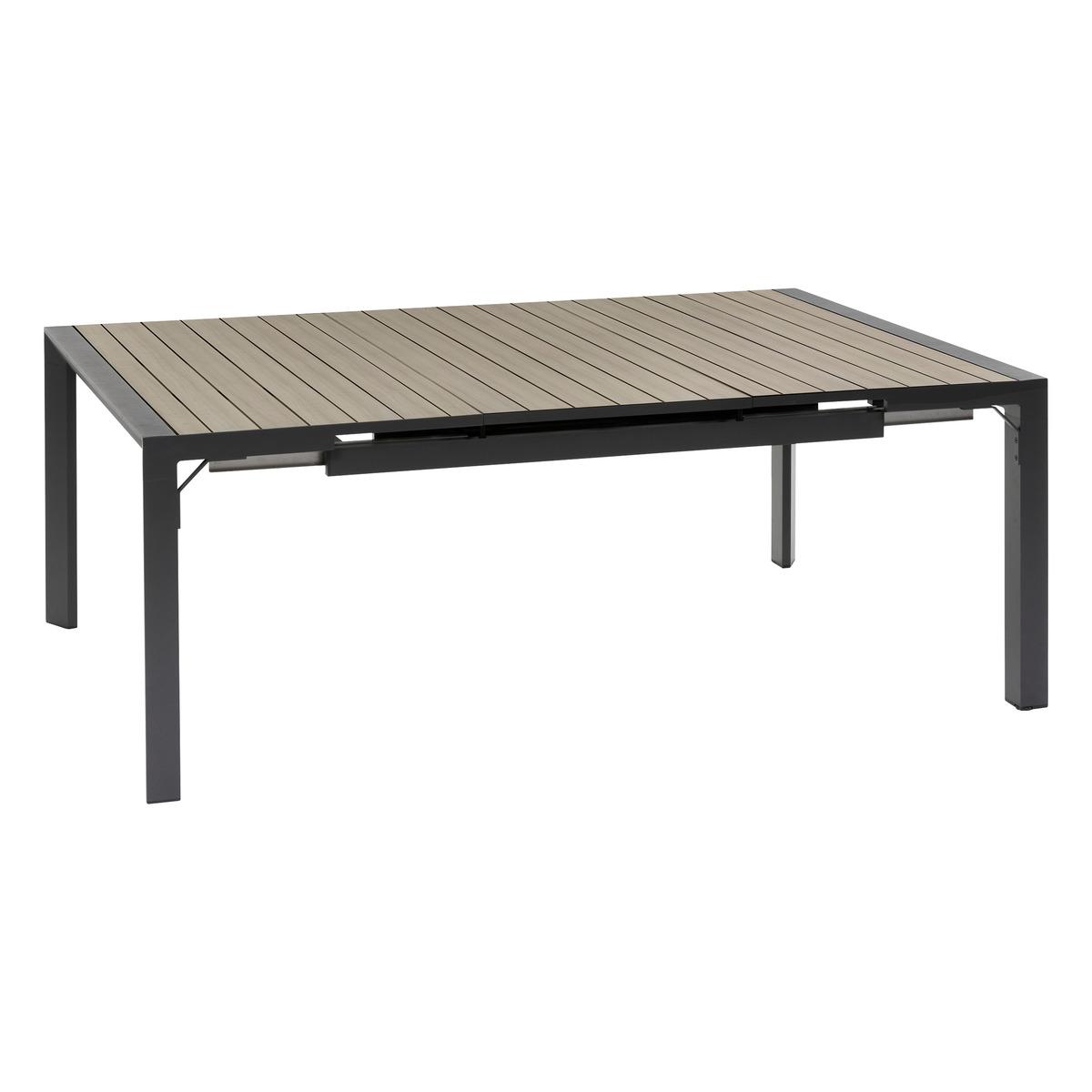 TABLE EVASION RALLONGE AUTOMATIQUE CARREE SEIGLE 10 PLACES