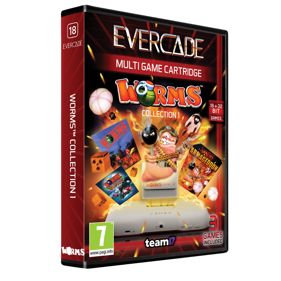 Evercade Worms Collection 1 Cartridge- BLAZE TAB Plus