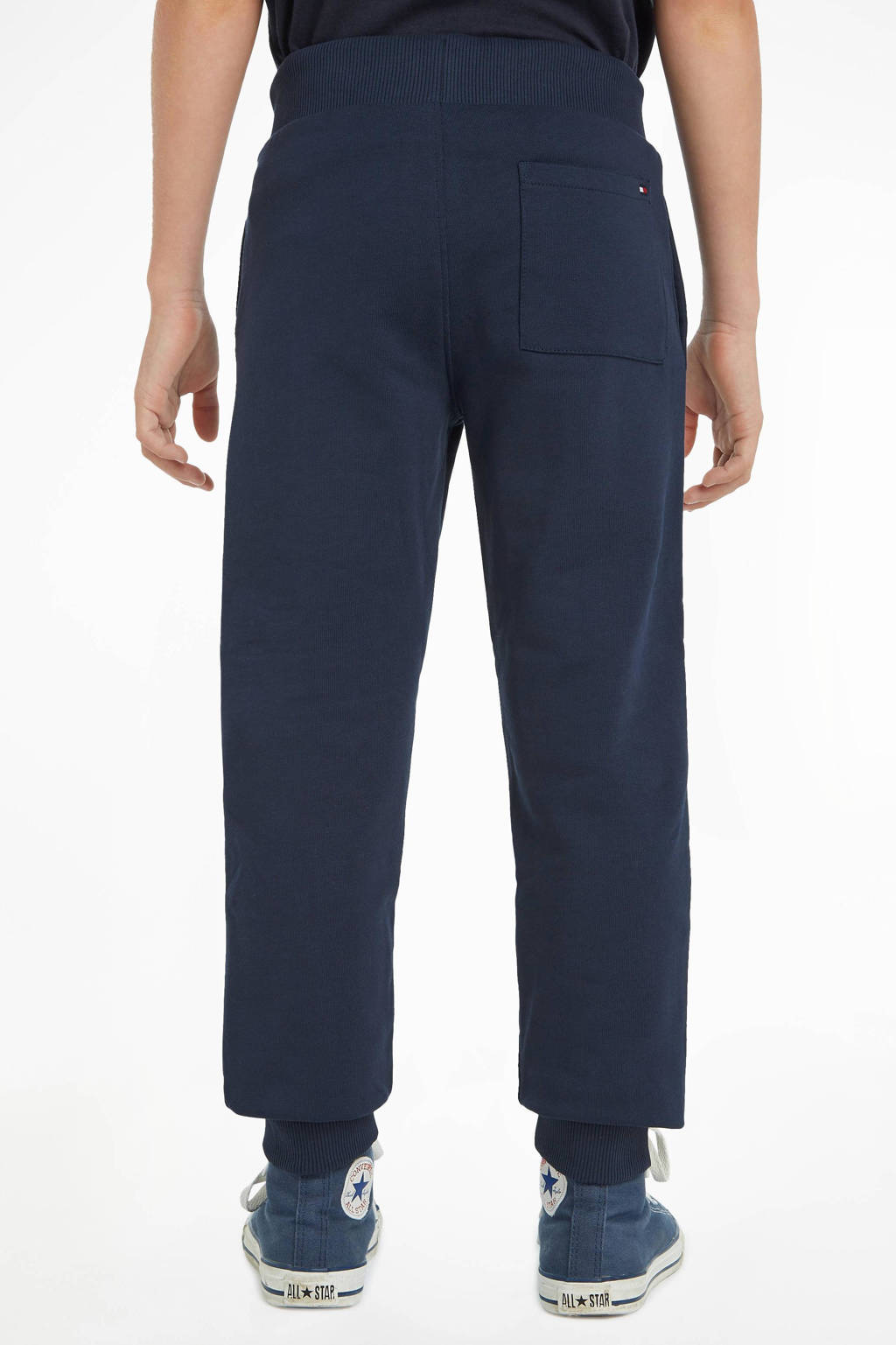 Tommy Hilfiger joggingbroek van katoen donkerblauw