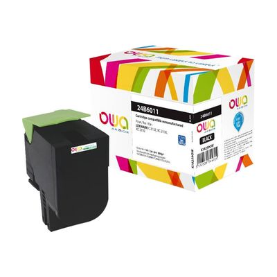 Cartouche laser compatible Lexmark 24B6011 - noir - Owa K18259OW