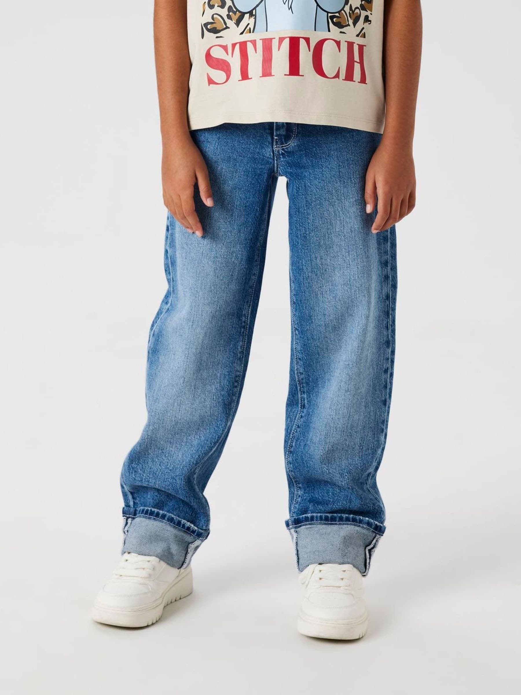 Name It Straight Leg Fold Up Jeans