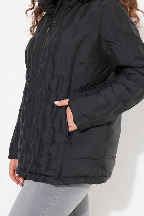 HYPRAR Steppjacke, wasserabweisend, Kapuze