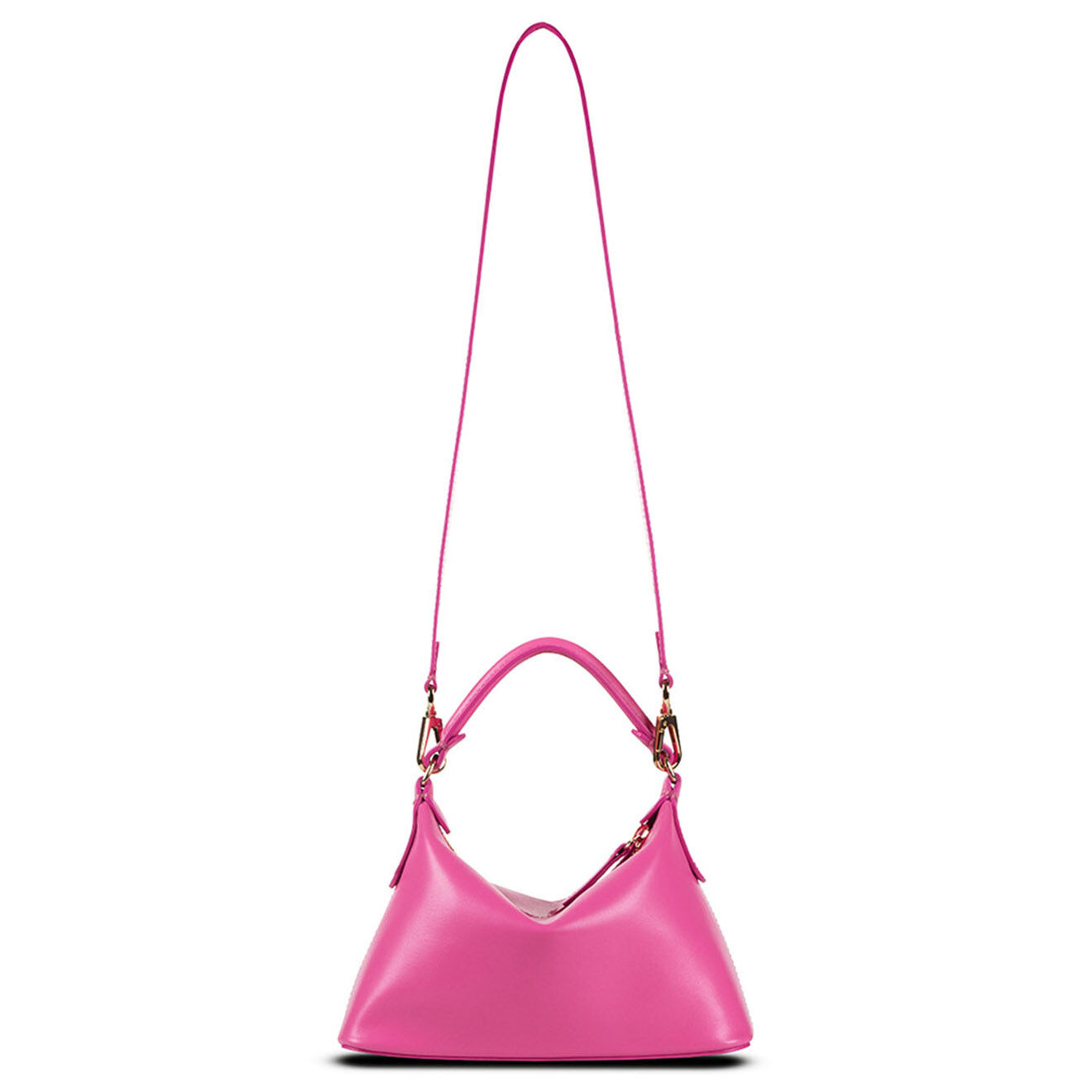 Leonie Hanne x Liu-Jo Sac à main en Cuir Mini Hobo Leonie Hanne X Liu Jo fuchsia - 13x19x7.5 cm