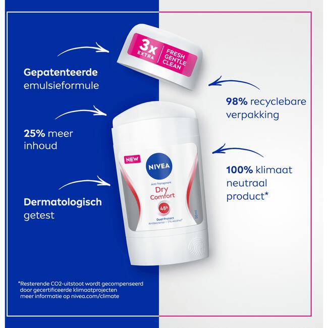 NIVEA Dry Comfort Anti-Transpirant Deodorant 50 ML