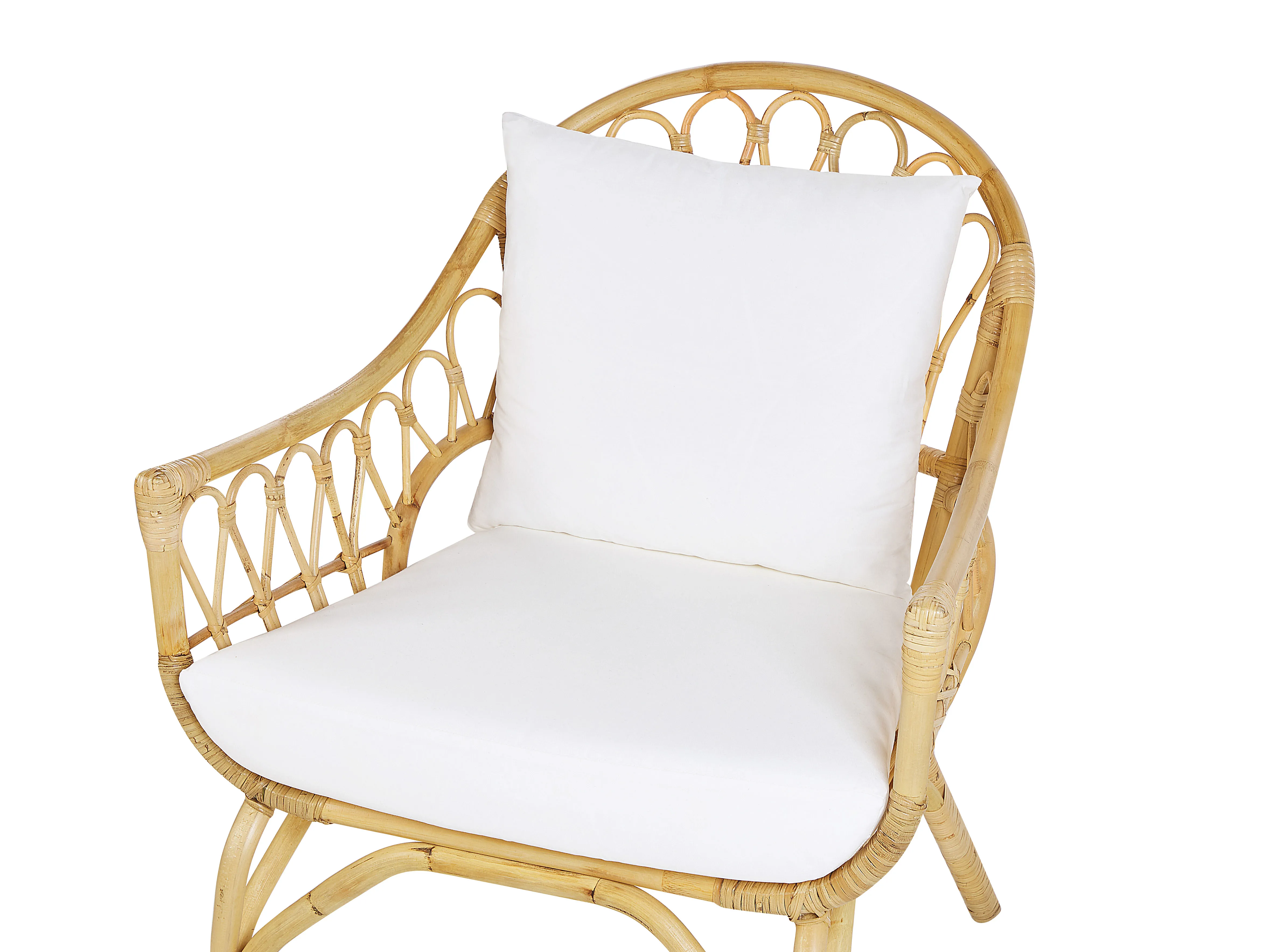 Loungeset met tafel 4-zits SIBARI Rotan Natuurlijk