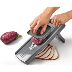 Mandoline universelle Slice-V, 5 inserts, gris