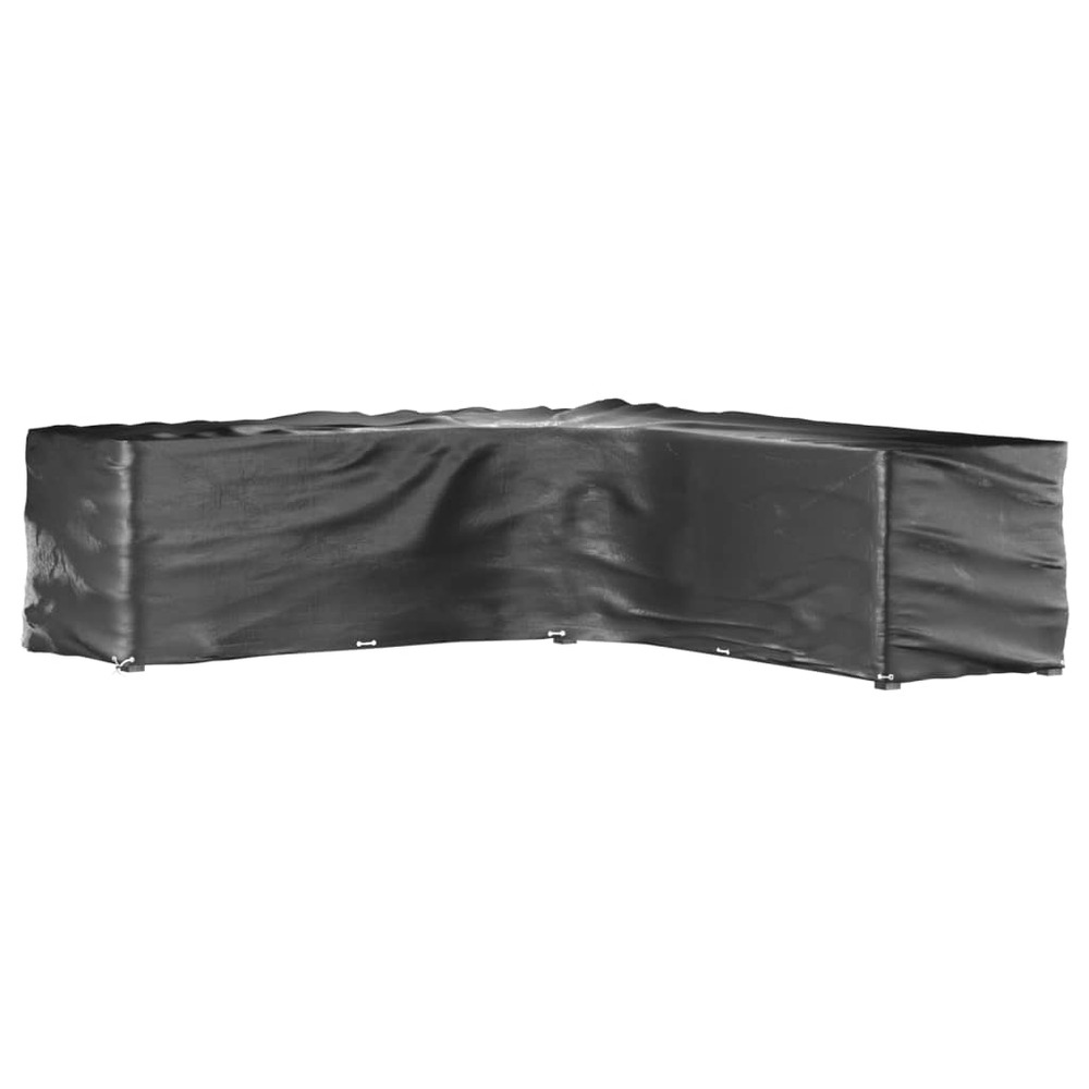 Housses de salon de jardin en forme de l 2 pcs 20 œillets