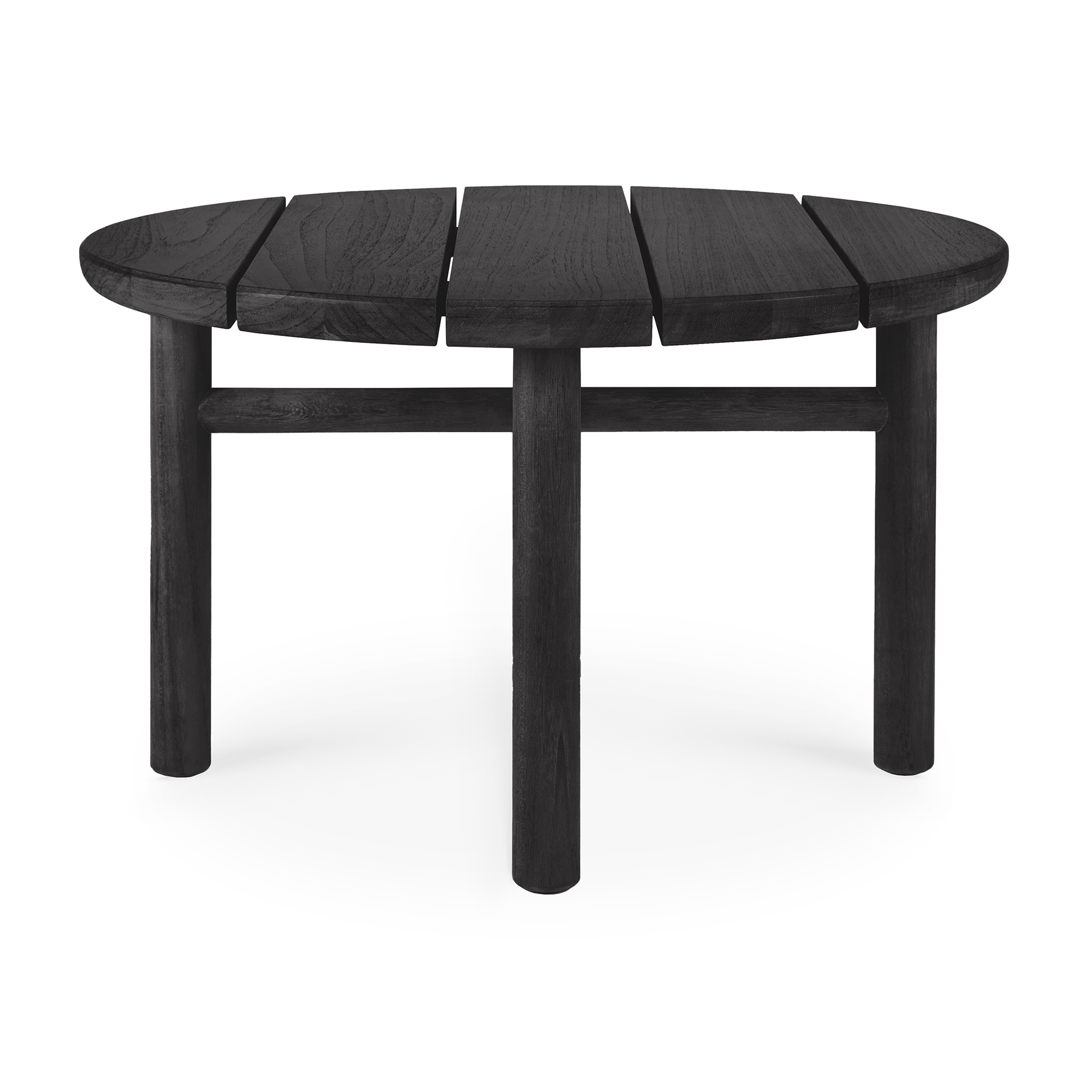 Teak Quatro bijzettafel - 59cm - zwart