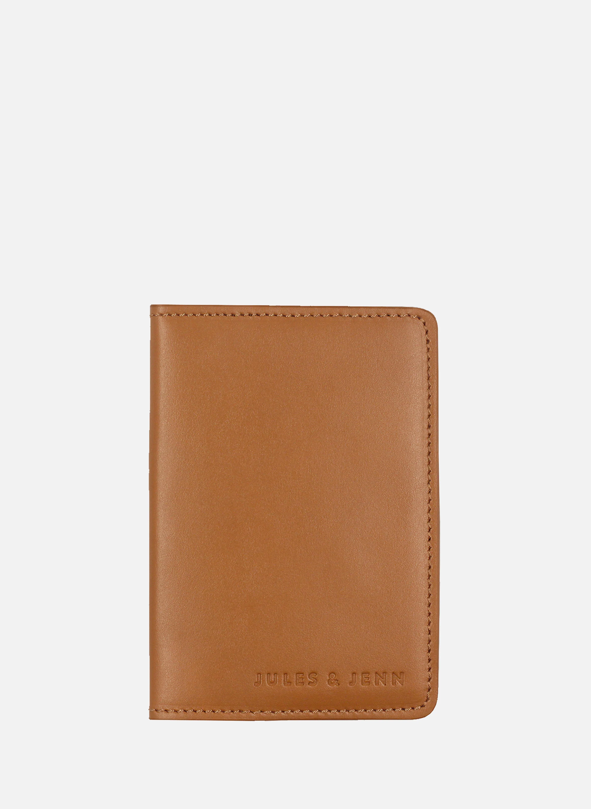 Protège passeport cuir lisse | Marron