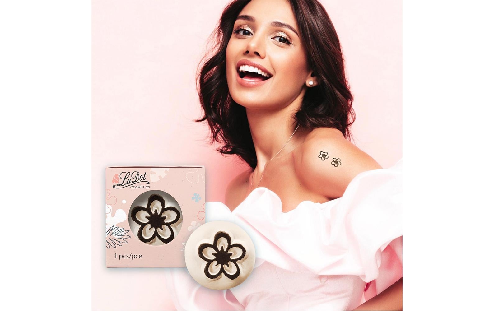Tattoostempel Blume SmallMotiv-Stein für das perfekte Outdoor-Make-Up