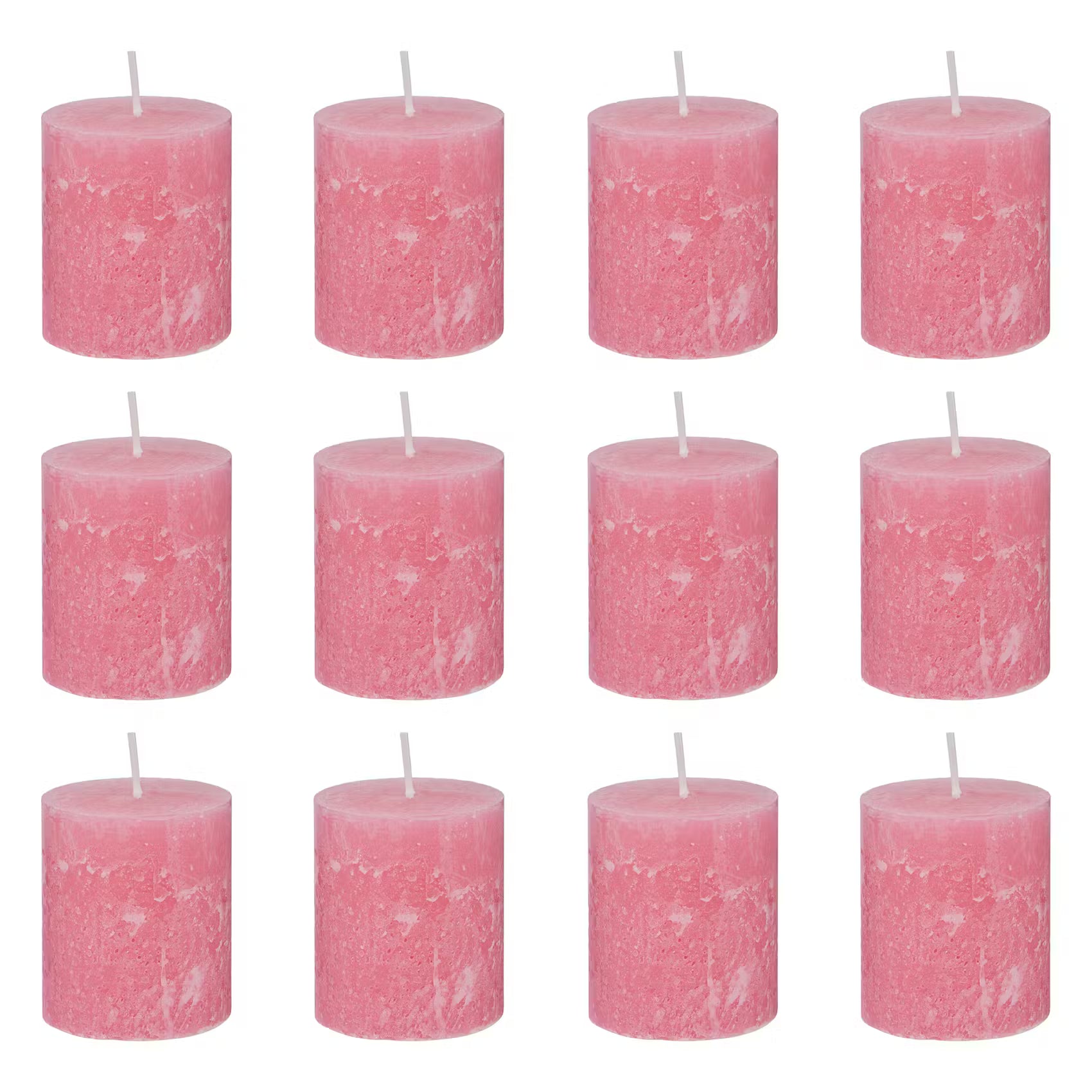 RUSTIC Stumpenkerze 12er-Set