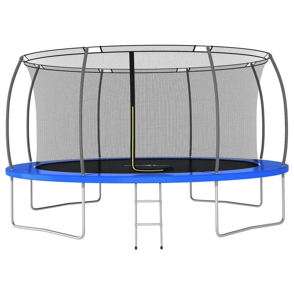 vidaXL - Trampolineset - Blauw - Ø 460 x 80 cm