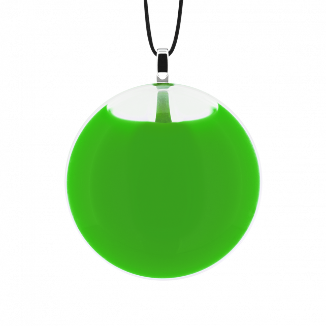 Pendentif en verre soufflé - Galet Mini Milk