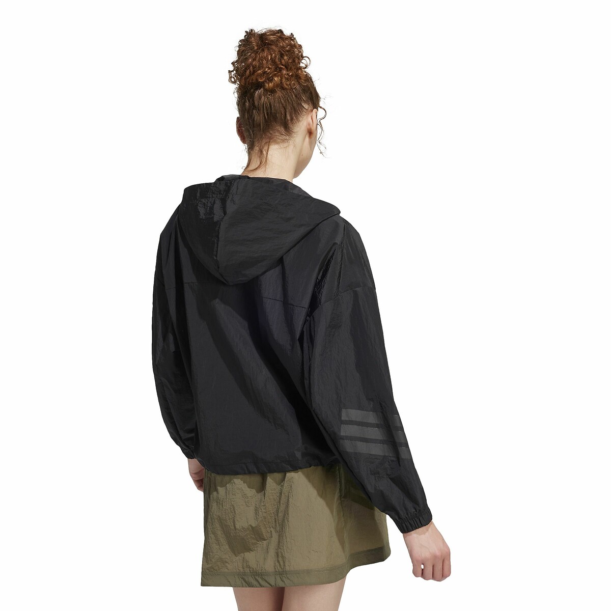 ADIDAS ROUPAS ESPORTIVAS<br>Corta-vento com meio zíper Future Icons
