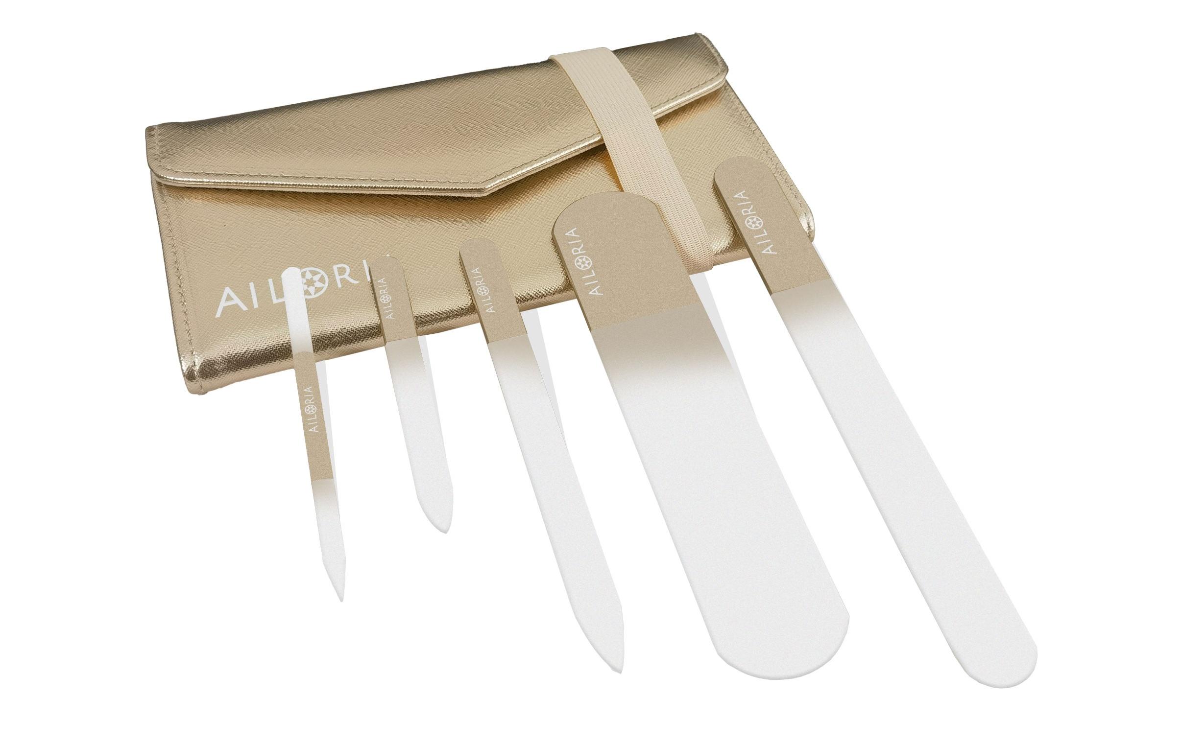 Nagelfeile Contour Luxe GoldGlas-Nagelfeilenset