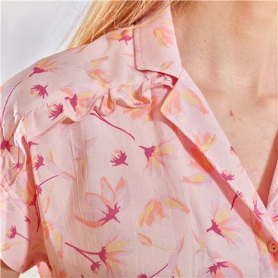 Pyjama femme motif fleuri